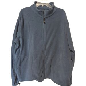 Consensus Sportswear XL zippered fleece men's dusty blue